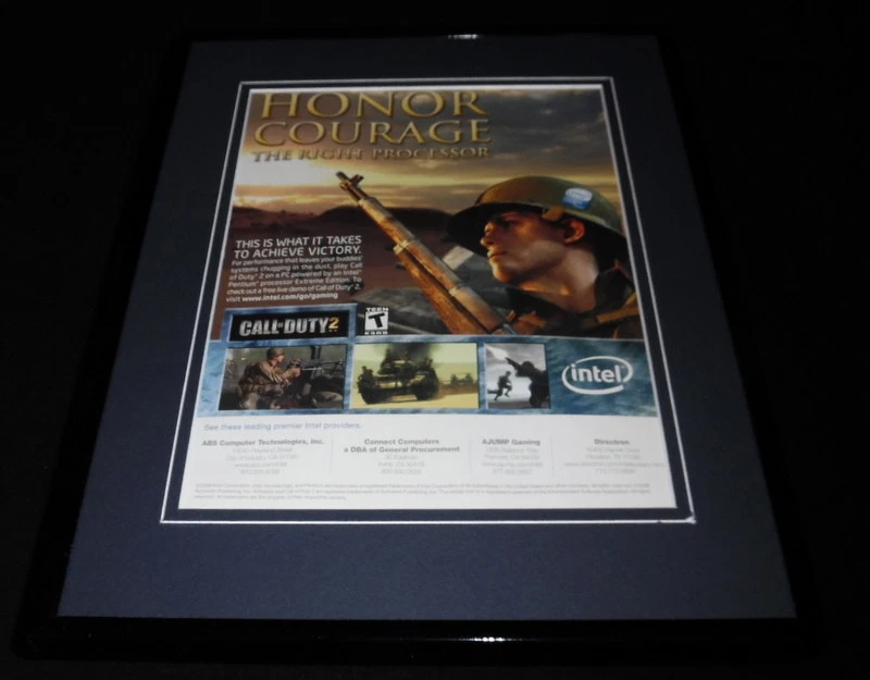 Call of Duty 2 2006 Framed 11x14 ORIGINAL Vintage Advertisement - Image 1 of 1