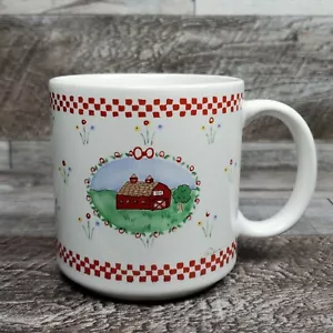 1987 Michel & Company Mug Cup Japan Red Barn  - Picture 1 of 9