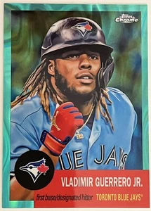 2022 Topps Chrome Platinum Anniversary AQUA LAVA Vladimir Guerrero Jr. 266/299 - Foto 1 di 2