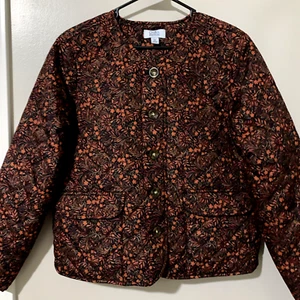 CHAQUETA BLAZER CROFT & BARROW Acolchada Botones Bolsillos Floral PEQUEÑA MEDIANA - Imagen 1 de 11