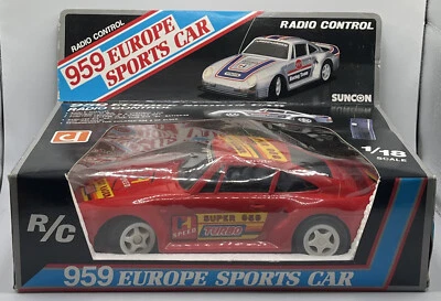 959 EUROPE SPORTS CAR - RADIO CONTROL - SUNCON 1:18 No. 7403 Vintage - Image 1 of 4