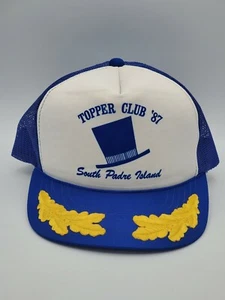Sombrero de Colección Snapback Malla Topper Club Intl South Padre Island Texas Huevos Revueltos  - Imagen 1 de 10