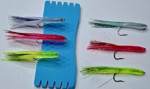 9 PzEsca Silicone Traina(3 Blu,3 Ros, 3Verd) Tonnetti,lampughe,spigole,ricciole - Foto 1 di 5