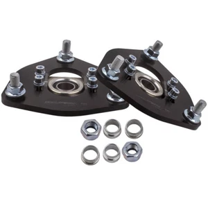 Pack of 2 Front Camber Plate Upper Mount For Nissan Silvia S13 200SX Blakc - Picture 1 of 12