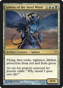 SPHINX OF THE STEEL WIND NM Commander 2013 MTG Grey - Artifact Mythic - Picture 1 of 1