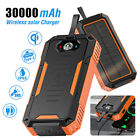 26800mAh Solar Power Bank 6 Solar Panel Foldable Portable Charger For Cellphone 