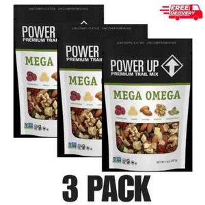 Power Up Mega Omega Trail Mix from Gourmet Nut, Resealable Bag, 14 oz, (3 Pack) - Picture 1 of 1