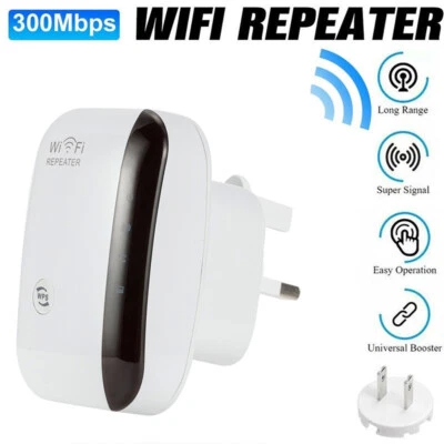 WLAN Repeater Router Range Extender Wireless Signal Verstärker Booster 300Mbps - Bild 1 von 4