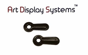 Art Display Systems 3/4" Zoll geriffelt schwarz Drehknopf - keine Schrauben - 100er Pack - Bild 1 von 1