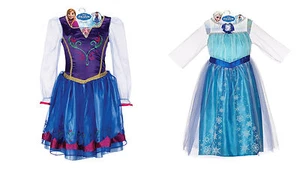 DISNEY'S FROZEN CHILD PLAY COSTUME! ENCHANTING SNOW PRINCESS DRESS UP SIZE 4-6X - Picture 1 of 7