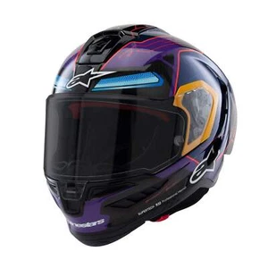Casco de moto Alpinestars Supertech R10 Martinator R01 azul púrpura - Imagen 1 de 13