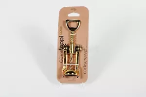 IPAC Italiana Passione 6" Corkscrewer Cavatappi Gold New - Picture 1 of 3