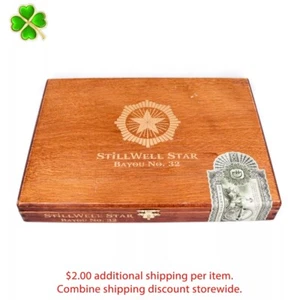 StillWell Star Toro Bayou n. 32 Scatola sigari legno vuoto 11,5"" x 8,5"" x 1,5" - Foto 1 di 12