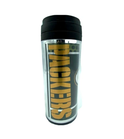 GREEN BAY PACKERS 14oz ACRYLIC TRAVEL TUMBLER Cover