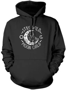 Stay Wild Moon Child Kids Unisex Hoodie Hippy Earth Stars Boho Crystal Yoga Gift - Picture 1 of 8