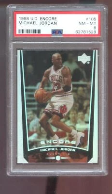1998-99 Upper Deck Encore #105 Michael Jordan PSA 8 Graded Card NBA 98-99 1999 U - Image 1 of 2