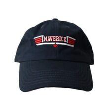 Top Gun Movie Maverick Character Logo Navy Adjustable Strap Baseball Hat