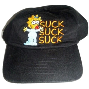 De colección Los Simpson 2001 Maggie Simpson CHUPE CHUPETE CHUPETE CORREA AJUSTABLE SOMBRERO - Imagen 1 de 4