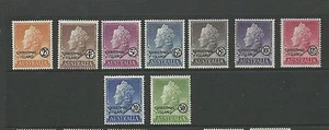 1958 Definitives set of 9 to 50c only No $1 all Mint Hinged - Picture 1 of 1