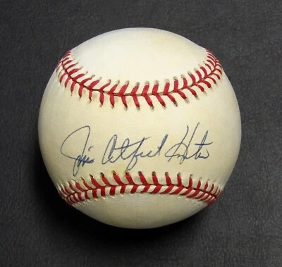 Jim Catfish Hunter Signed Official American League Baseball JSA Authenticated - Image 1 of 4