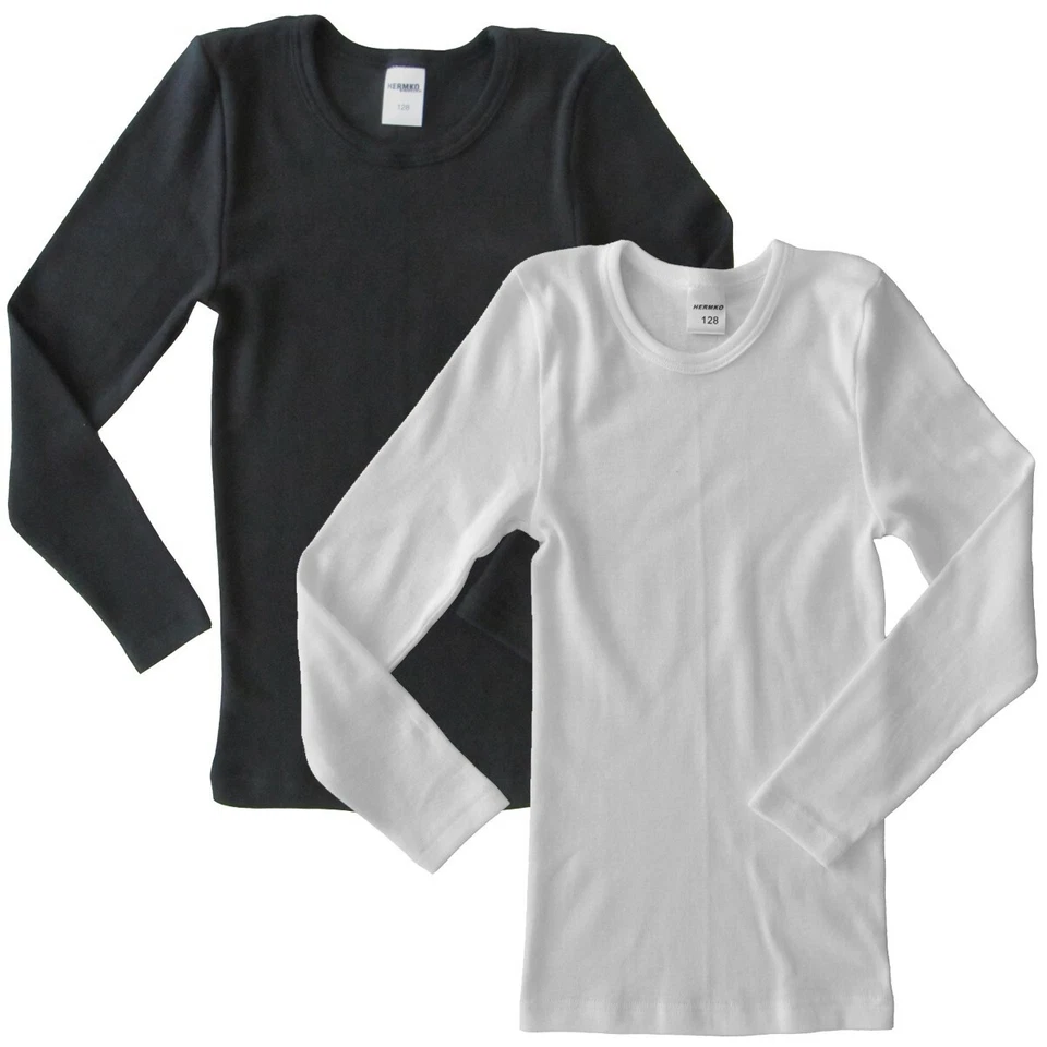 Kinder Funktionswäsche atmungsaktives langarm Shirt HERMKO Unterwäsche  - Bild 1 von 1