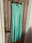 Bnwot Oasis Size S (8-10) Apple Green Lightly Padded Fishtail Fitted Maxi Dress
