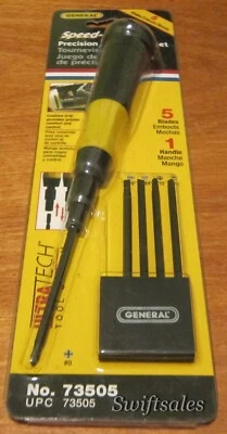 GENERAL Tools 73505 - Speed-Chuck 6 Piece Precision Screwdriver Set - Image 1 of 4