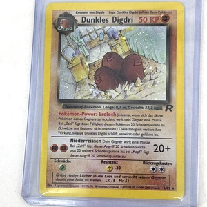 Pokémon Dark Dugtrio German Dunkles Digdri TCG Team Rocket Holo Card 6/82 - Picture 1 of 9