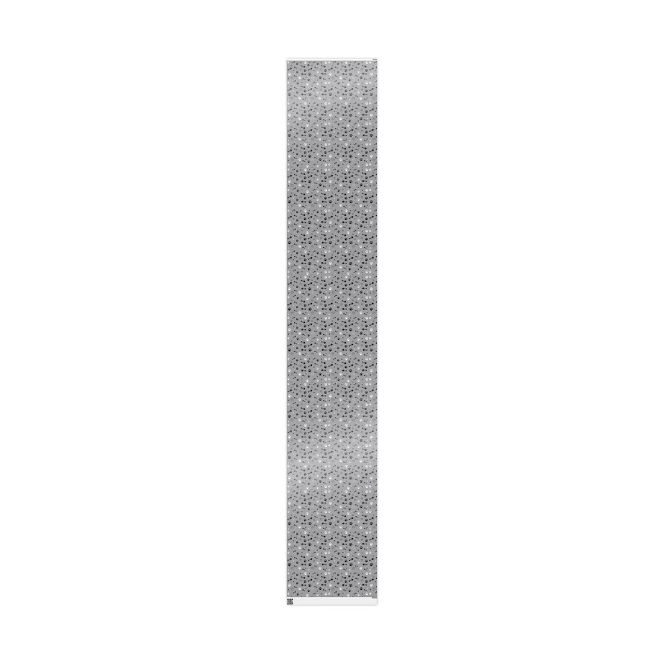 Cat Paw Fishbone Pattern Wrapping Papers | Grey Paw Print Wrap - Image 1 of 1