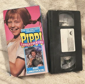 VG+ TESTED Vintage/1973 The ONE & ONLY ORIGINAL Pippi Longstocking VHS Tape - Picture 1 of 3