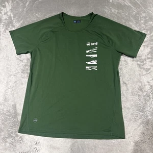 Janji Shirt Mens Medium Green Run Everywhere Performance Trail Running Athletic - Picture 1 of 9