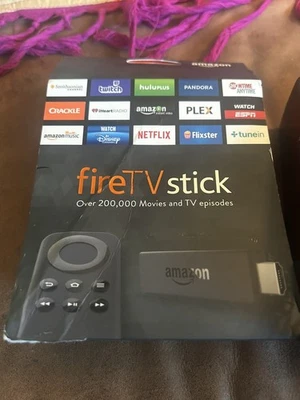 Amazon Fire TV Box 1ª Generación 1080 HD Reproductor multimedia de transmisión abierto una vez Foto 1 de 4