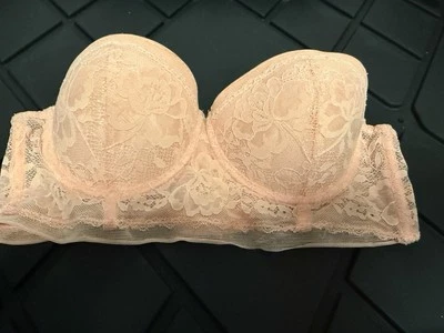 Бюстгальтер без бретелек Jessica Simpson 36B с косточками персиковый/розовый  - Изображение 1 из 4