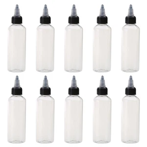 Set of 10 Oil Squeeze Bottles with Lid Square Bottles for Organizing and Storing - Picture 1 of 8