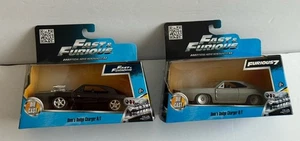 Jada Dom's 1970 Dodge Charger R/T Diecast 2 Cars  New Black Bare Metal - Picture 1 of 17