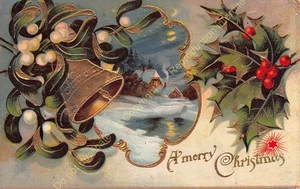 CPA Embossed Merry Christmas ca1913 - Picture 1 of 2