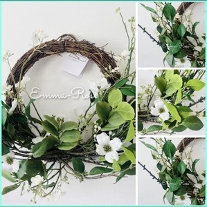 🌿 The White Company Frühlings-Halbrankenkranz ~ 40 cm ~ Neu mit Etikett UVP 50 £ 🌿 - Bild 1 von 10