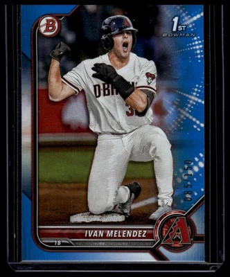2022 Bowman Draft Blue /150 Ivan Melendez #BD-29 - Image 1 of 2