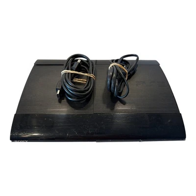 PlayStation 3 Konsole PS3 Super Slim - Schwarz gereinigt + getestet 500GB - Bild 1 von 4