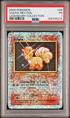 PSA 1 PR 2002 Pokemon Legendary Collection Vulpix 98/110 Reverse Holo Foil - Image 1 of 2