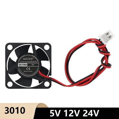 3010 DC Bürstenlos Mini 30mm 2-Pin Stille Kühler Lüfter 5V 12V 24V für Laptop - Bild 1 von 4