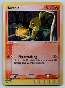 Pokémon TCG Torchic 77/97 Dragon Reverse Holo LP/MP - Picture 1 of 5