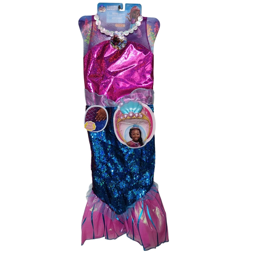 Disney Junior Ariel Sea-sational Reversible sequins mermaid dress size 3-6x
