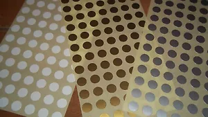 300 adesivi prezzo gioielli rotondi 13 mm 1/2 pollice etichette oro argento o bianco - Foto 1 di 1