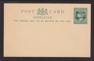 Great Britain, Morocco Agencies, H&G 7 unused 1898 5c Postal Card, Type 2, F-VF. - Picture 1 of 1