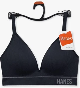 Hanes Women's Originals Contour Wireless, BLACK-XXL - Picture 1 of 5