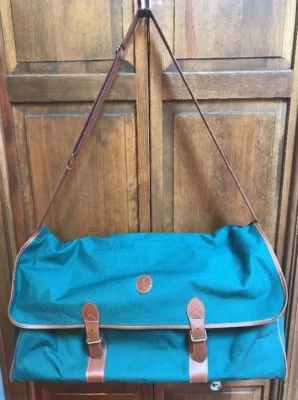 Bolso de Lona Polo Ralph Lauren Verde Correa Grande Fin de Semana 22 x 12 x 9 Foto 1 de 4