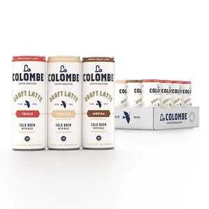 La Colombe Coffee Draft Latte Variety Pack 11 fl oz Lattine Confezione da 12 Include... - Foto 1 di 9