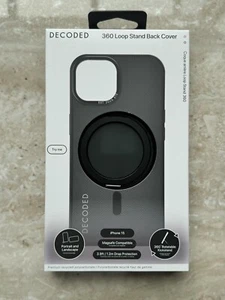 Decoded Recycled Plastic Transparent Loop Stand Back Cover- iPhone15 - Bild 1 von 2