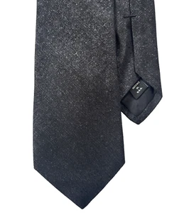 MURANO Men's Necktie 100% Silk, Dark Grey Solid textured 59x3 1/4" - Picture 1 of 8